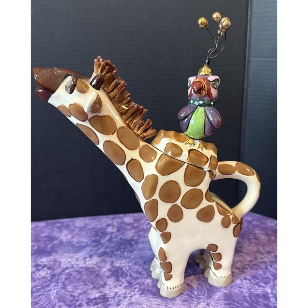 SWAK Lynda Corneille Hager The Giraffe Flossie Teapot Vintage Whimsical‎ READ